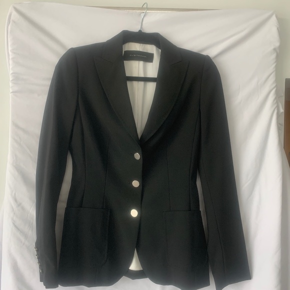 black blazer with silver buttons - Picture 1 of 8